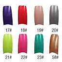 70 Pcs Full Cover Girl's French Acrylic Nails Tips 8 Colors Available