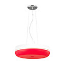 40W Artistic Acrylic Pendant Light with 1 Light in Red Round Design