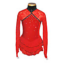 Halter Style Cake Skirt Long Sleeve Ice Skating Dress