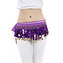 Dancewear Chiffon With 88 Copper Coins Belly Dance Hip Scarf for Ladies More Colors
