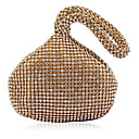 Gorgeous Satin mit Strass Pfirsich Form Abend Handtasche / Kupplungen (More Colors)