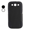 silicone malha montada caso difícil para Samsung Galaxy i9300 s3 (cores sortidas)
