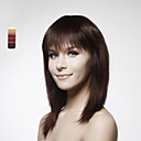 sin tapa de largo cabello 100% humano peluca castaña pelo liso 5 colores a elegir