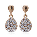 High Quality 18K Gold Plated Crystal Fashion Earrings