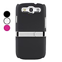 matt hardt tilfellet med stativ for Samsung Galaxy S3 i9300 (assorterte farger)