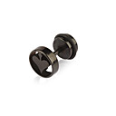 Stainless Steel Black Spade Design Fake Plug