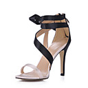 sandali in raso tacco a spillo e pompe con bowknot