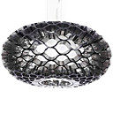 60W Modern Acrylic Pendant Light with 1 Light Honeycomb Design