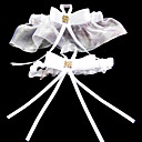 2 peças de organza com ligas strass / fitas de casamento