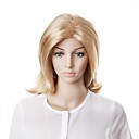 capless moda lunga parrucca bionda capelli mossi