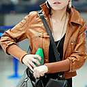Long Sleeve Office / Career PU Jacket