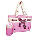 Miss Lady Portable Dog Cat Carrier For Pets with Water Bottle Pockets (43 x 27 x 20cm)