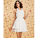 TS Gathered Ruffle Halter Dress