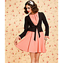 ts d'epoca delle donne come due pezzi vestito volant