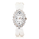 Quartz Movement Oval Shape with Crystal Bracelet Watch