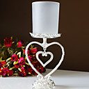 Silver Plated Dangling Heart Candle Holder