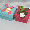 Classic Cuboid Favor Box With Ribbon Bow (Set of 12)