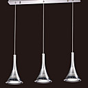 18W Comtemporary LED Pendent Lights with 3 Lights in Stainless Steel