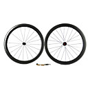Supernova - 50mm en fibre de carbone tubulaires Essieux montés vélo de route avec la série REC