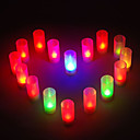 12 - LED Light Couleur Bougie Bougie de mariage du son Changement de contrôle ou Party Cadeaux
