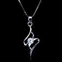 Fine Jewelry Lovely Zircon Sterling Silver Necklace