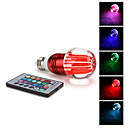 E27 3W RGB Light Apple Shaped LED Crystal Ball Bulb (85-265V)
