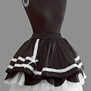Short Black Cotton White Lace Princess Lolita Rock