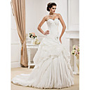 Ball Gown Sweetheart  Court Train Taffeta  Wedding Dress