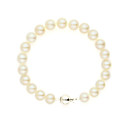 Gorgeous White Pearl met zilveren sluiting dames armband