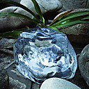 Juego de 3 Color Lámpara Solar Cambio Iceberg decoración jardín luces