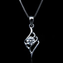 Fine Jewelry Elegant Four Layer Zircon Sterling Silver Necklace