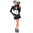 Damen Sexy Black White Animal Deluxe Panda Bear Halloween-Kostüme