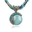 Aleación preciosa con collares de diamante de imitación de la Mujer es