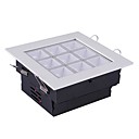 9W LED de luz de techo cuadrado con 9 LEDs Conductor Incluido (Tamaño de corte 117mm * 125m m, Manga 120 °)