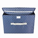 Lovely Cotton Storage Box With Polka Dots