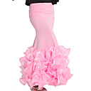 viscosa dancewear falda con volantes de baile latino para damas