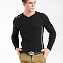 sottile arrivo con scollo a V maglione maglia
