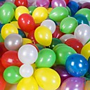 solide ronde de couleur ballon - un ensemble de 100 (couleur mixte)