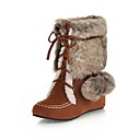 Suede Low Heel Ankle Boots With Braided Strap Party / Evening Shoes (More Colors)