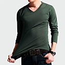 Männer trendy schlanken v-neck t-shirt