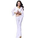Dancewear Crystal Cotton with Lace Belly Dance Top and Bottom for Ladies More Colors