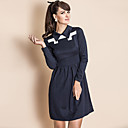 TS Contrast Collar Jersey Dress