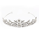 alliage superbe, avec strass et de perles fleur mariée en tiare