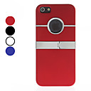 Frosted Surface Hard Case with Metal Stand for iPhone 5 (Assorted Colors)