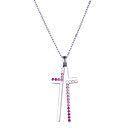 Fabulous Titanium Mit Kreuz Zirkonia Damen: Halsketten (mehr Farben)