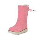 suede platte hak halverwege de kuit laarzen met kant-up party / avond schoenen (meer kleuren)