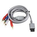 Cobre Revestimiento Componente Audio y Video Cable AV para Wii - Grey (2,0 M)