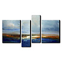 Hand-painted Oil Painting Abstract Oversized Landscape Set of 4