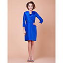 Sheath/Column Knee-length Taffeta Mother Of The Bride Dress