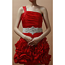 Superior a mano de raso / encaje de la boda / vestido de noche con rebordear Belt (más colores)